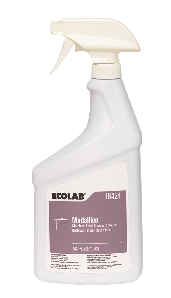 GuestSupply US | Ecolab® Medallion Stainless Steel Cleaner, 32oz